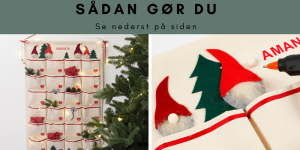 Kreativ ide: Pakkekalender af kanvas lommeophæng