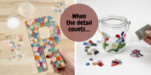 Småpynt. Hobby dekorations artikler