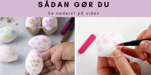 Kreativ idé: Akvarelblomster på æg af plast