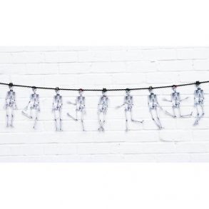 Skeletter guirlande. 30 cm hje skeletter p 3 m snre.