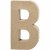 Bogstav B. H:20,5 cm. 1 stk. Papmach