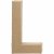 Bogstav L. H:20,3 cm. 1 stk. Papmach