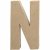 Bogstav N. H:20,2 cm. 1 stk. Papmach