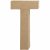 Bogstav T. H:20,5 cm. 1 stk. Papmach
