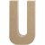 Bogstav U. H:20,5 cm. 1 stk. Papmach
