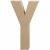 Bogstav Y. H:20 cm. 1 stk. Papmach