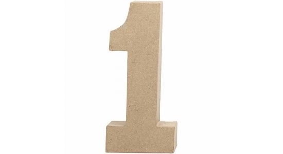 Tal 1. H 20,5 cm. 1 stk. Papmach