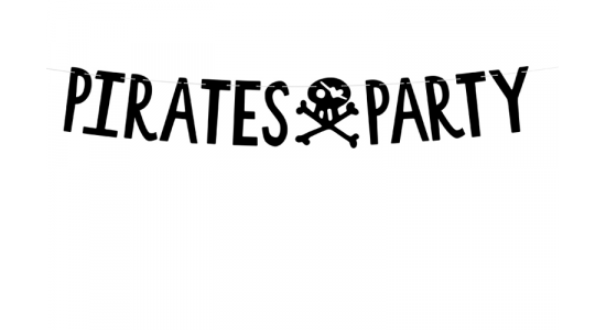 krystal Rationel Intensiv Pirat fest Banner - Sørøver og pirat tema - Happyhoola ApS