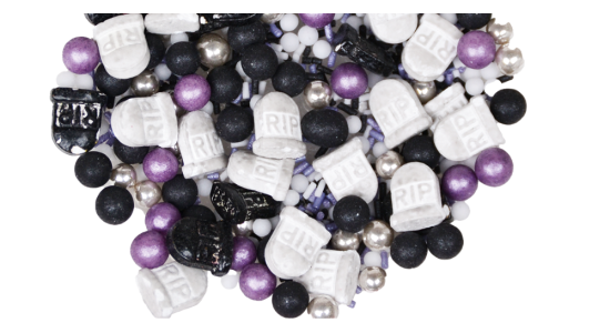 R.I.P. Mix. Halloween kagepynt. 40g