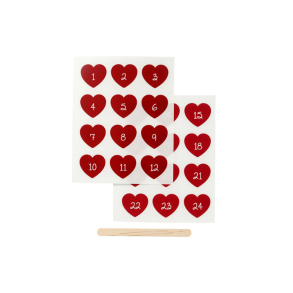 Rub on Stickers, Kalendertal 1-24. Rd