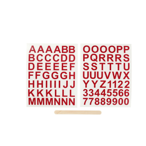 Rub on Stickers, Bogstaver og tal. Rd