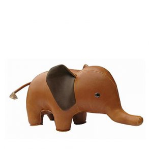 Zny dyr. Baby Elefant, Brun. Papirvgt. FRAGTFRI