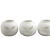 Fyrfadsstage, Halloween Gr�skar. Str.9x9x7,5 cm, hvid. 1 stk.