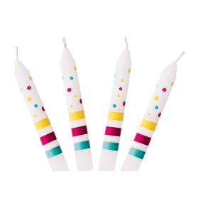 Lys til fdselsdagstog, Prikker og striber