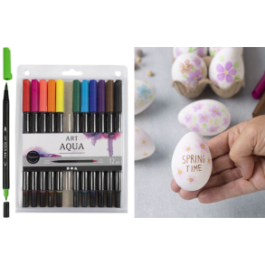 Akvareltusch, 12 stk