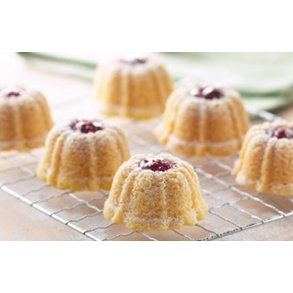 Kageform miniature brownies