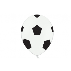 Balloner med fodboldmotiv. Pynt til fdselsdag. 6 stk