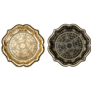 Baroque paptallerkener.12 stk