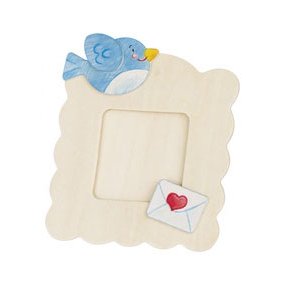 Billedramme med brevdue. Mal selv