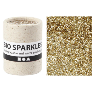 Bio-glimmer, 10 Gr. Dia 0,4 mm. Guld