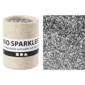 Bio-glimmer, 10 Gr. Dia 0,4 mm. Slv