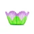 Blomsterformet mini muffins forme,  lilla. 48 stk