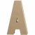 Bogstav A. H: 20,5 cm. 1 stk. Papmach