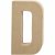 Bogstav D. H:20,2 cm. 1 stk. Papmach