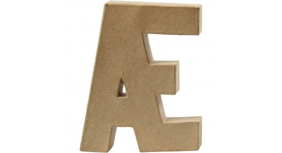 Bogstav . H:20,5 cm. 1 stk. Papmach