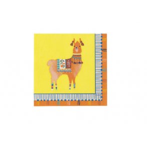 Boho Lama cocktail servietter, 20 stk