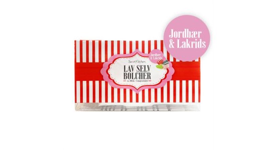 Bolsjest Jordbr og Lakrids.