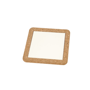 Bordskner med korkramme 15,5 x 15,5 cm. 1 stk
