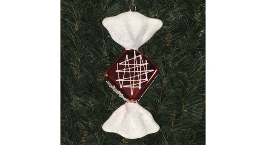 Slik juleophng. Diamond, Blank  rd. 19 cm