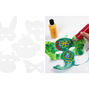 Dyremasker. 5 design. 16 stk