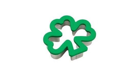Treklver shamrock comfort grip udstikker, cookie cutter