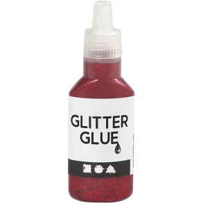 Glitterlim, 25ml. Rd