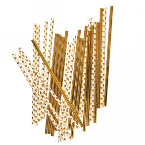 25 papir sugerr. 2 design. Guld