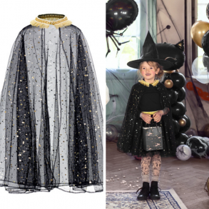 Kappe,  Sort. Halloween. One size (ca 3-7 r)