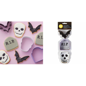 Halloween udstikker st i metal, 3 stk