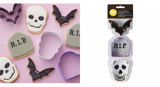 Halloween udstikker st i metal, 3 stk