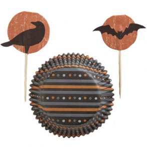 HALLOWEEN Muffinforme m. kageflag