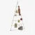 Hanging iron christmas tree. Madam Stoltz
