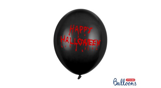 Happy Halloween balloner. 6 stk