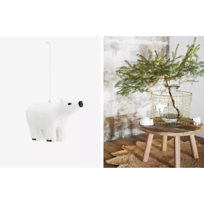 Isbjrne til ophng. Hndlavede.  2 stk.