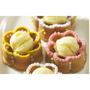 Bageform til 6 blomsterskle