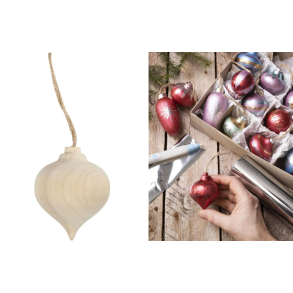 Drbe juleophng, tr. Dia 5,5 cm.  1 stk.