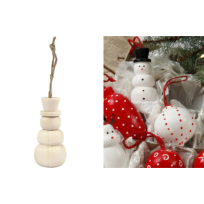 Juleophng, Snemand. tr. H 7,8 cm. 1 stk.