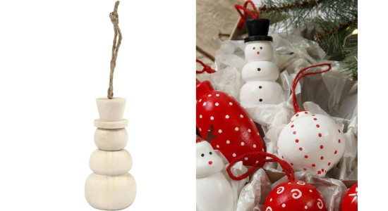 Juleophng, Snemand. tr. H 7,8 cm. 1 stk.