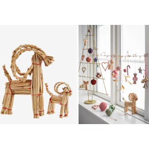 Julebuk Julepynt, 2 stk. Madam Stoltz