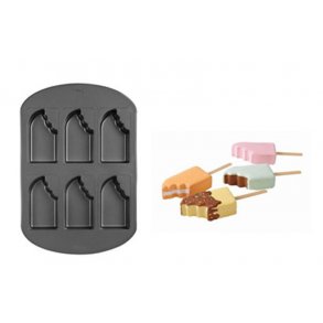 Bageform til 6 kager med bid i .